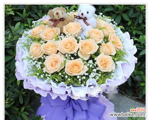 探寻21朵香槟玫瑰所蕴含的爱情语言 21朵香槟玫瑰的花语