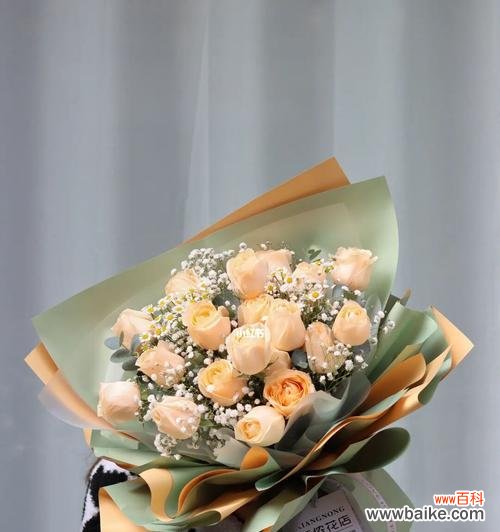 以花语解读香槟色玫瑰的神秘语言 香槟色玫瑰朵数的含义