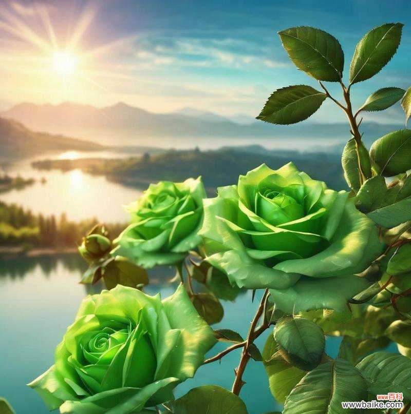 绿色玫瑰花蒸制后寓意何在？