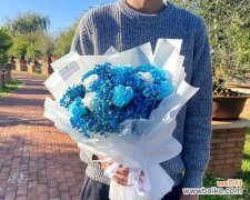 美丽如星辰，温柔如夜风；祝福如春雨，幸福如甜蜜。 蓝色满天星的花语与寓意