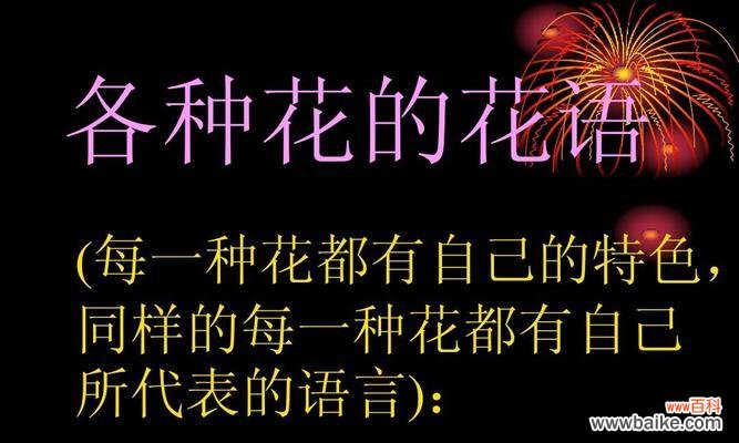 每种花都有什么花语?花的代表花语是什么?