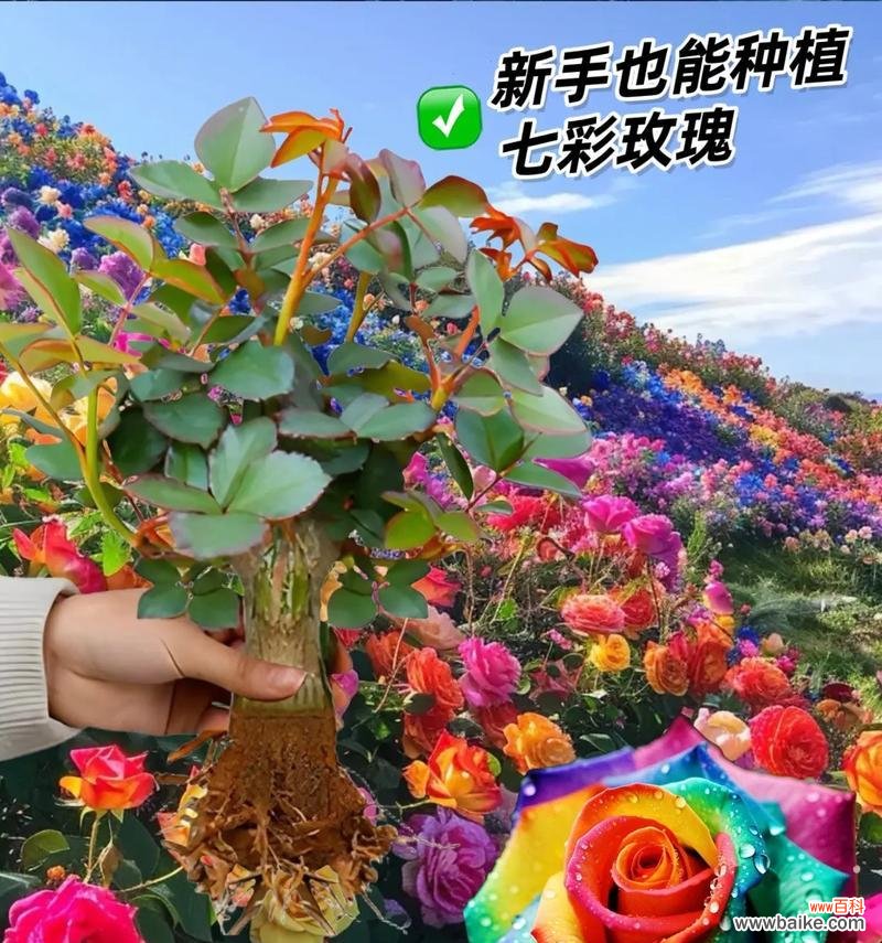 七彩玫瑰花语是什么？这种多彩的玫瑰有何寓意？