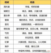 结婚时送花的花语代表什么？