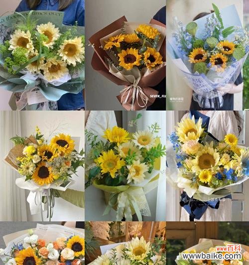 六朵向日葵的花束代表什么？