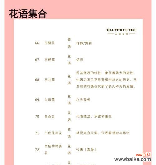 女生用花语告诉男生意味着什么?花语背后的含义是什么?