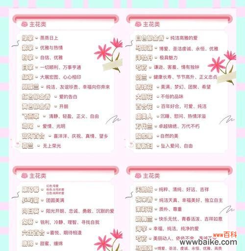 366天花语及其寓意是什么?如何理解这些花语?