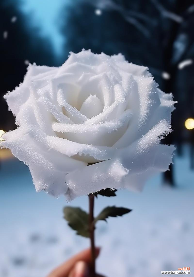 男朋友制作雪玫瑰花代表什么?雪玫瑰花语有何深意?