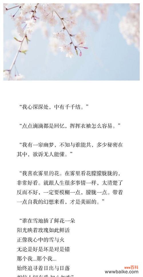 悠悠花语谁能读懂她什么意思?悠悠花语代表了什么情感?