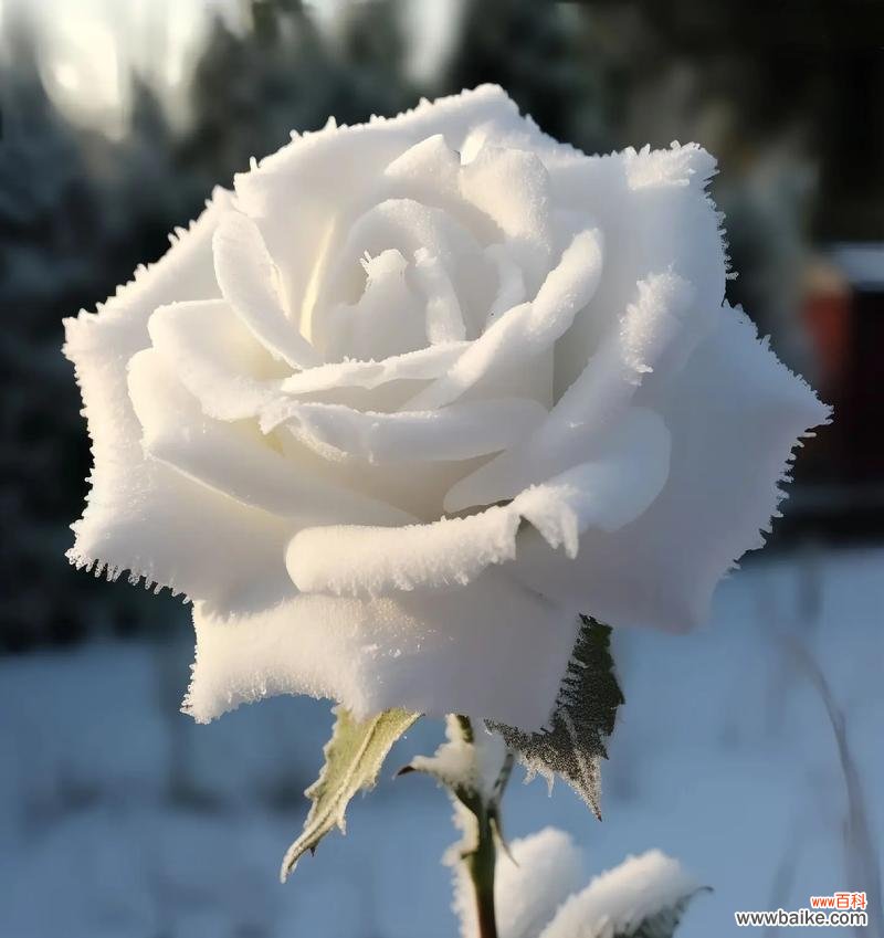 在雪中手持玫瑰花有何寓意?它象征着什么?