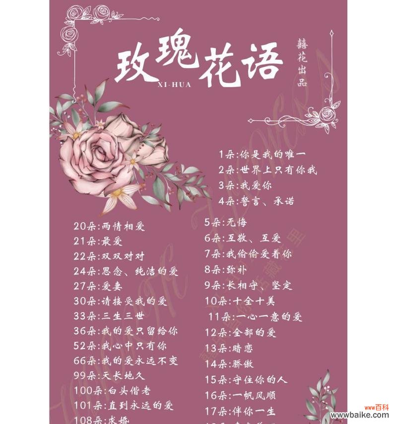 每个月的花花语有哪些?它们分别代表什么?