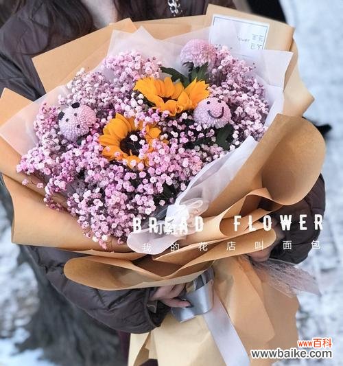 传递温暖的鲜花组合,适合送给你爱的人 向日葵与满天星的搭配意义