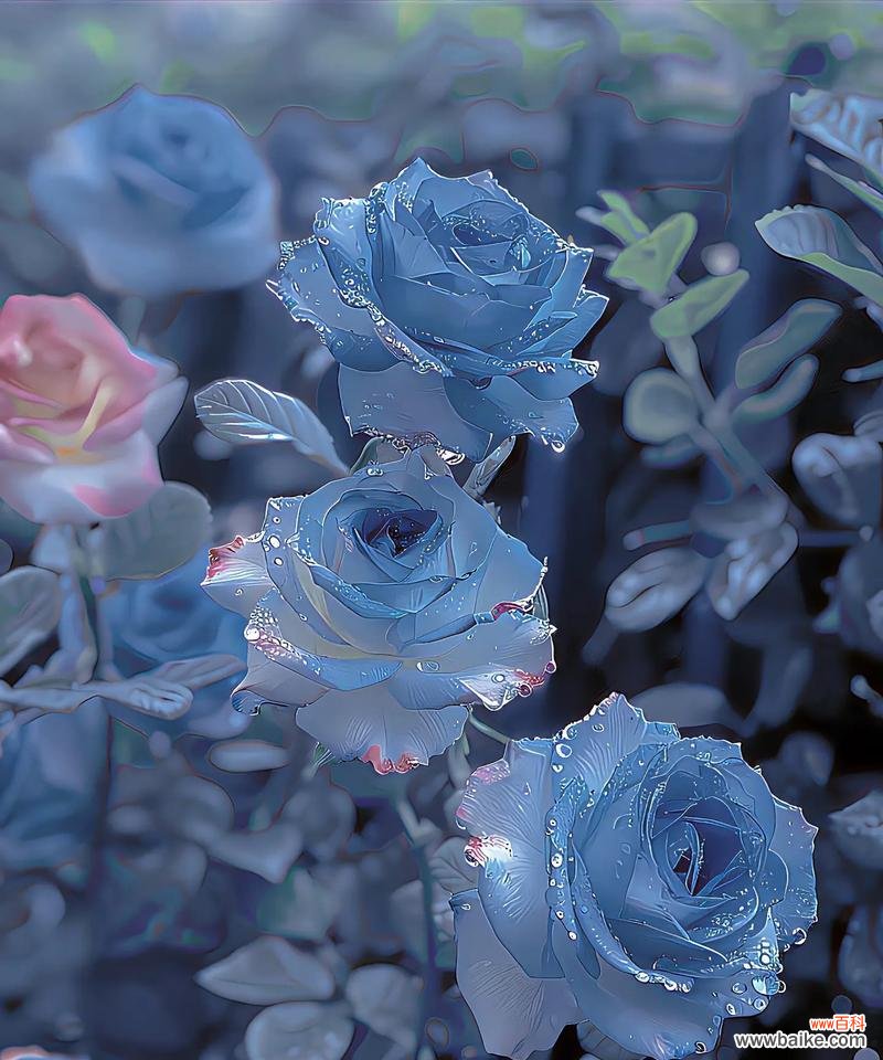 蓝色玫瑰花的表情含义和花语解释是什么?