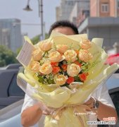 浪漫缭绕的花语和情感倾诉 11朵香槟玫瑰的深刻意义