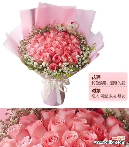 花开的约定 19朵粉玫瑰的花语——爱情的永恒誓言