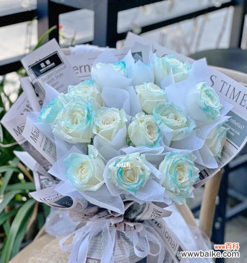 传递悠远的心意，碎冰蓝玫瑰的花语 碎冰蓝玫瑰的花语