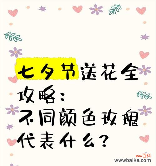 玫瑰花不同颜色代表什么含义?