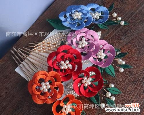 红色牡丹花瓣缠花象征着什么?