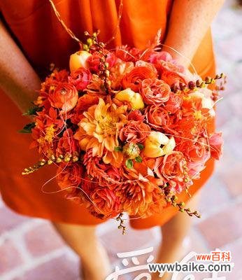 橙色手捧花对小朋友有何寓意？橙色花的象征意义是什么？