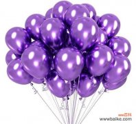 紫色五瓣花气球有什么特别的寓意吗？