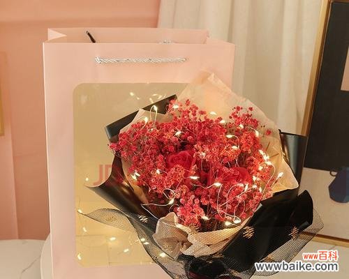 用红色满天星传递快乐的情感 红色满天星花语,传递爱与希望