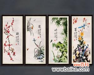 中国四君子花之审美追求 梅兰竹菊