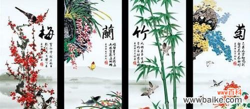 传统文化中的四君子意象及其象征意义 梅兰竹菊