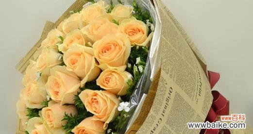 用一束香槟玫瑰传递永恒爱意的魅力 香槟玫瑰